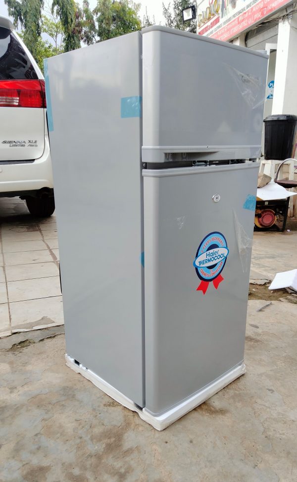 Haier Thermocool Double Door Inverter Fridge HRF 95BEX SLV Haier Thermocool Showroom Abuja